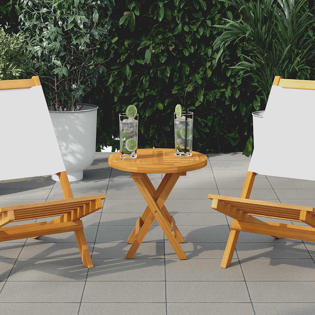 Table Top Solid Teak Wood Round 2.5 cm 40 cm