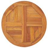 Table Top Solid Teak Wood Round 2.5 cm 50 cm - 45-Degree Angle