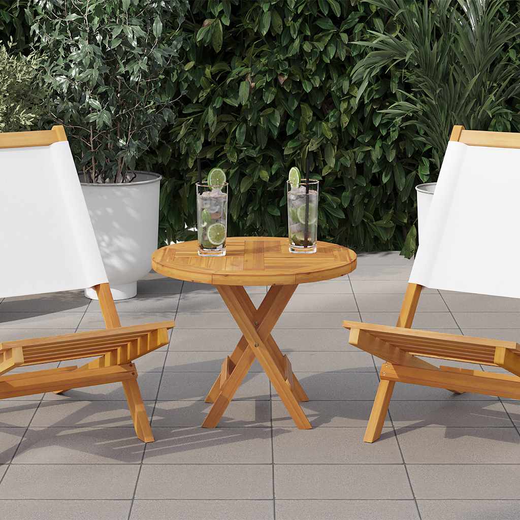 Table Top Solid Teak Wood Round 2.5 cm 50 cm