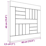 Square Table Top 40x40x2.5 cm Solid Wood Teak