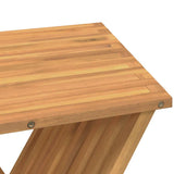 Folding Stool 40x32.5x70 cm Solid Wood Teak - Close-Up Angle