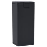Dustbin with Pedal Anti-fingerprint 30L Black Stainless Steel - 45-Degree Angle