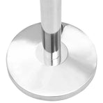 Stanchions with Belts 4 pcs Airport Barrier Silver