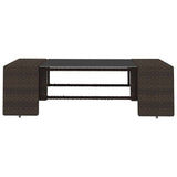 14 Piece Garden Lounge Set with Cushions Brown Poly Rattan - Extra Image