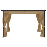 Gazebo 4x3 m Taupe
