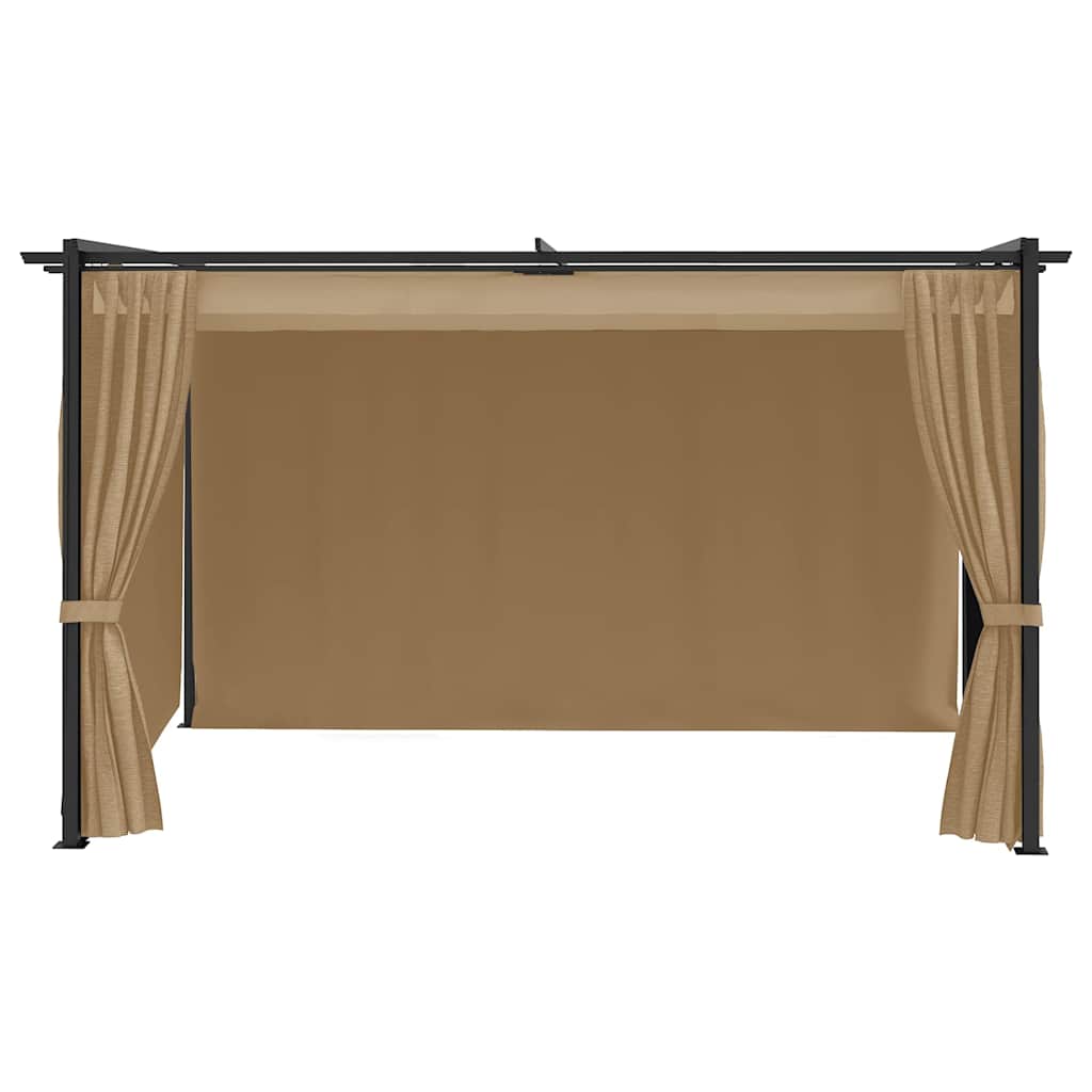Gazebo 4x3 m Taupe