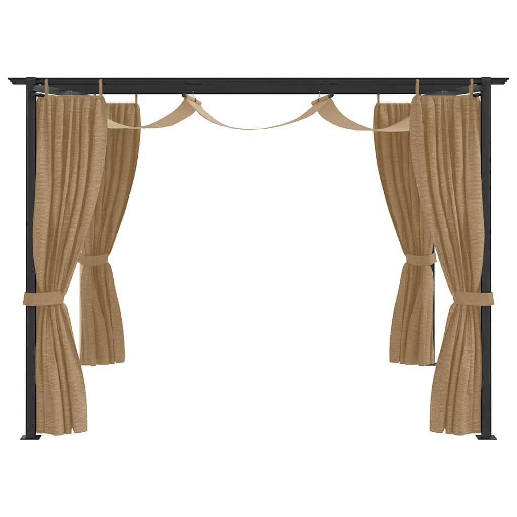 Gazebo 4x3 m Taupe