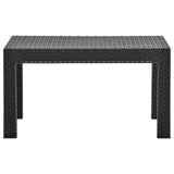 3 Piece Garden Lounge Set with Cushions PP Rattan Anthracite - Extra Image