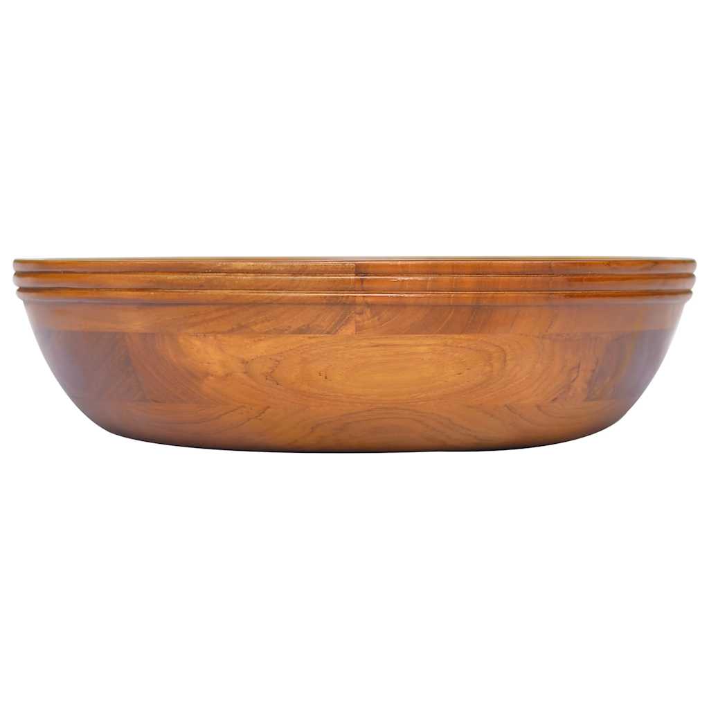 Basin Solid Teak Wood F40x10 cm