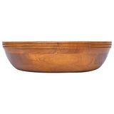 Basin Solid Teak Wood F40x10 cm