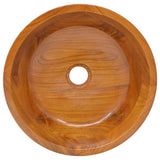 Basin Solid Teak Wood F40x10 cm