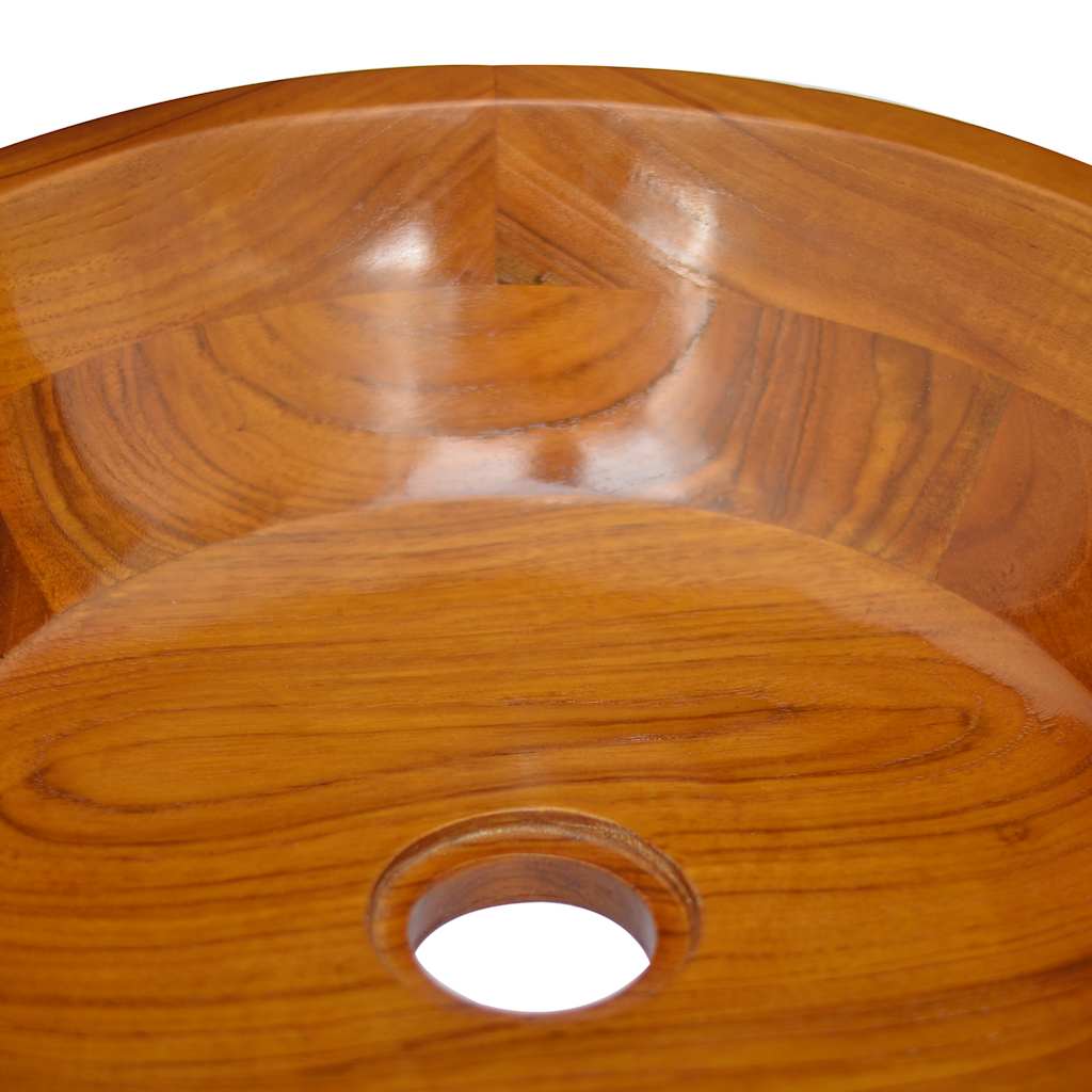 Basin Solid Teak Wood F40x10 cm