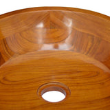 Basin Solid Teak Wood F40x10 cm