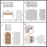 11 Piece Kitchen Cabinet Set Lyon White Engineered Wood - Extra Image