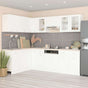 11 Piece Kitchen Cabinet Set Lyon" White Engineered Wood