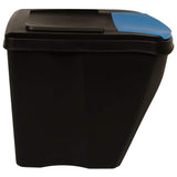 Stackable Garbage Bin Boxes 3 pcs Anthracite 75 L Polypropylene - Close-Up Angle