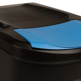 Stackable Garbage Bin Boxes 3 pcs Anthracite 75 L Polypropylene