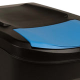 Stackable Garbage Bin Boxes 3 pcs Anthracite 75 L Polypropylene - Extra Image