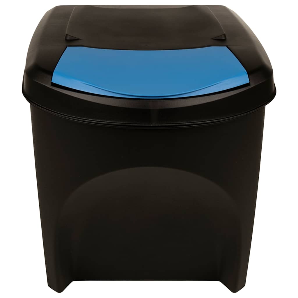 Stackable Garbage Bin Boxes 4 pcs Anthracite 100 L Polypropylene
