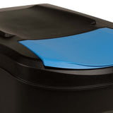 Stackable Garbage Bin Boxes 4 pcs Anthracite 100 L Polypropylene - Close-Up Angle