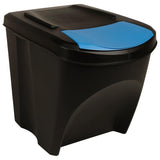 Stackable Garbage Bin Boxes 4 pcs Anthracite 100 L Polypropylene - Extra Image