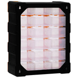 Multi-drawer Organiser with 18 Middle Drawers 38x16x47 cm - Close-Up Angle