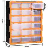 Multi-drawer Organiser with 18 Middle Drawers 38x16x47 cm - Extra Image