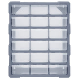 Multi-drawer Organiser with 18 Middle Drawers 38x16x47 cm - Top-Down View