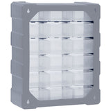 Multi-drawer Organiser with 18 Middle Drawers 38x16x47 cm - Close-Up Angle