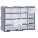 Multi-drawer Organiser with 16 Middle Drawers 52x16x37 cm - Top-Down View
