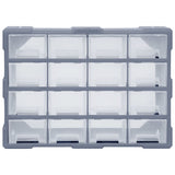 Multi-drawer Organiser with 16 Middle Drawers 52x16x37 cm