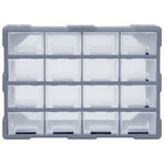 Multi-drawer Organiser with 16 Middle Drawers 52x16x37 cm