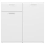 Sideboard White 80x36x75 cm Engineered Wood