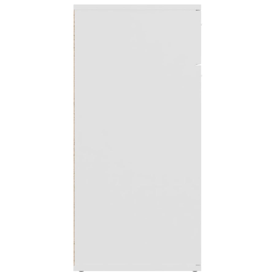 Sideboard White 80x36x75 cm Engineered Wood