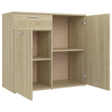Sideboard Sonoma Oak 80x36x75 cm Engineered Wood - Low Angle