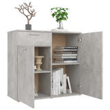 Sideboard Concrete Grey 80x36x75 cm Engineered Wood - Top-Down View