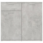 Sideboard Concrete Grey 80x36x75 cm Engineered Wood