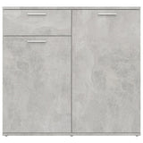 Sideboard Concrete Grey 80x36x75 cm Engineered Wood - Rear View