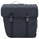 Double Bicycle Bag for Pannier Rack Waterproof 35 L Black