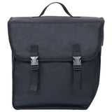 Single Bicycle Bag for Pannier Rack Waterproof 21 L Black - Front View