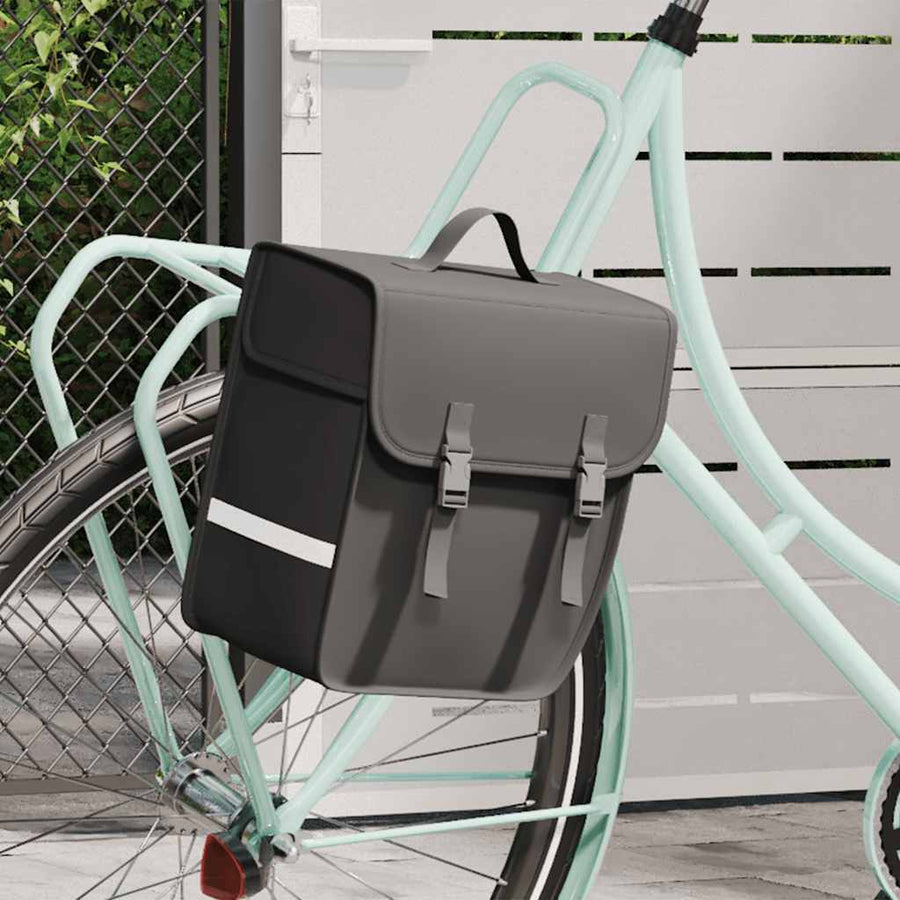 Single Bicycle Bag for Pannier Rack Waterproof 21 L Black