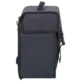 Single Bicycle Bag for Pannier Rack Waterproof 21 L Black - Top-Down View