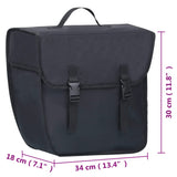 Single Bicycle Bag for Pannier Rack Waterproof 21 L Black - Extra Image