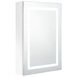 LED Bathroom Mirror Cabinet Shining White 50x13x70 cm - Front View