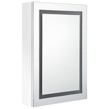 LED Bathroom Mirror Cabinet Shining White 50x13x70 cm - Side View