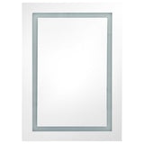 LED Bathroom Mirror Cabinet Shining White 50x13x70 cm - Top-Down View
