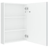 LED Bathroom Mirror Cabinet Shining White 50x13x70 cm - 45-Degree Angle