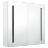 LED Bathroom Mirror Cabinet Shining White 62x14x60 cm - Side View