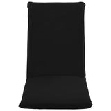 Foldable Sunlounger Oxford Fabric Black