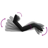Foldable Sunlounger Oxford Fabric Black - 45-Degree Angle